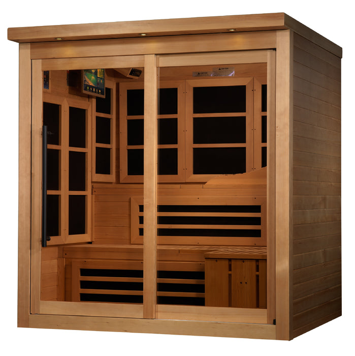 Golden Designs 6 Person Near Zero EMF Far IR Sauna
