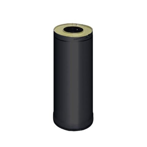 Harvia WHP500M Sauna Wood Stove Chimney Extension 500mm Black Steel