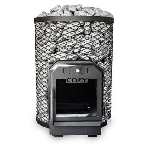 Cozy Heat O Thru-Wall Wood Burning Sauna Stove, Up to 18kW