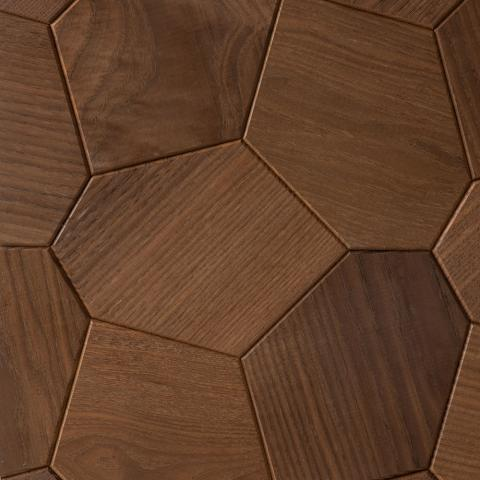 EmotionWood Hexagon Thermo-Ash Decorative Sauna Wall Panel