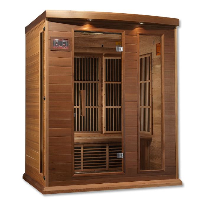 Maxxus 3 Person Low EMF FAR Infrared Cedar Sauna