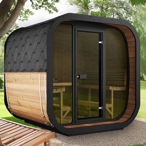 SaunaLife Model CL7G Cube-Series OUtdoor Sauna