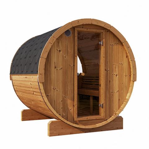 SaunaLife Model E7W Outdoor Sauna Barrel-Window