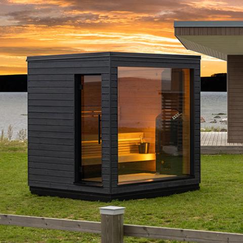 SaunaLife Model G6 Garden-Series Pre-Assembled Outdoor Sauna