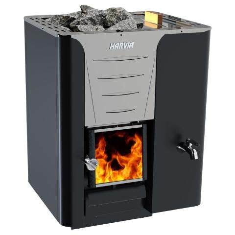 Harvia Pro Series 20 RS 24.1kW Sauna Wood Stove with Water Tank
