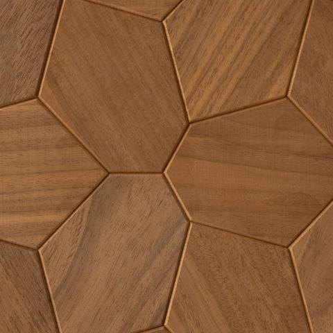 EmotionWood Hexagon Thermo-Abachi Decorative Sauna Wall Panel