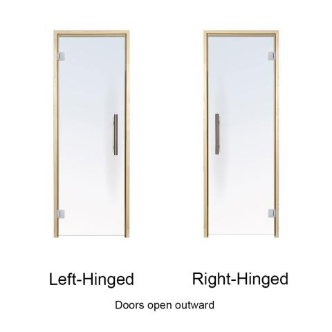 Prosaunas Prehung Clear ADA Glass Aspen Sauna Door 36x81