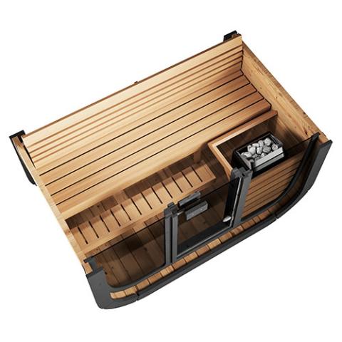 SaunaLife Model CL4G Cube-Series Outdoor Sauna