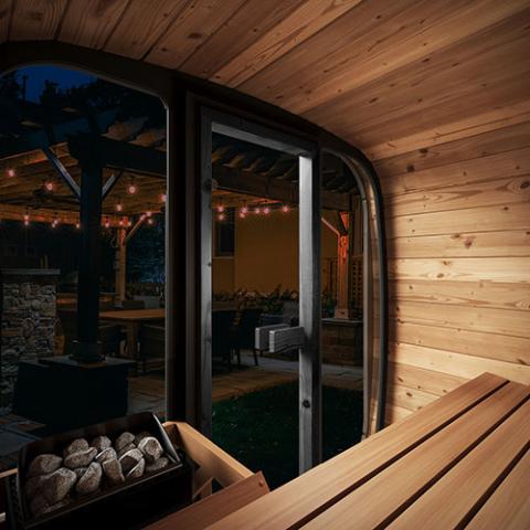 SaunaLife Model CL4G Cube-Series Outdoor Sauna