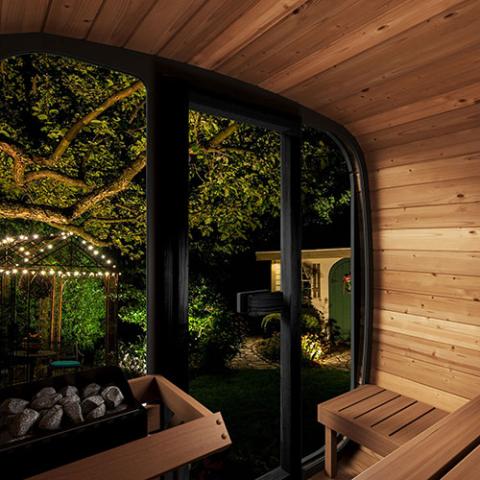 SaunaLife Model CL5G Cube-Series Outdoor Sauna