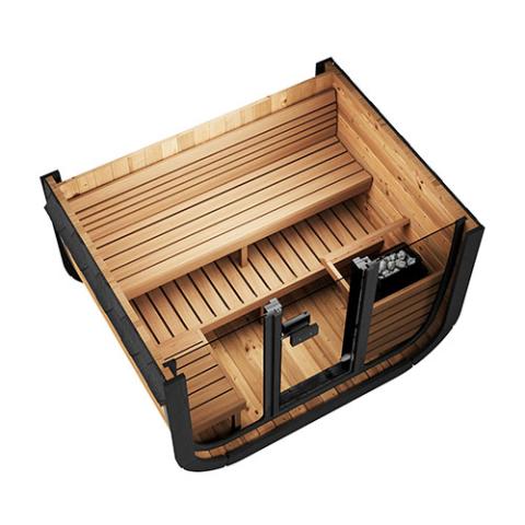 SaunaLife Model CL5G Cube-Series Outdoor Sauna