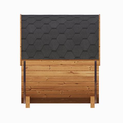 SaunaLife Model E6W Outdoor Sauna Barrel-Window