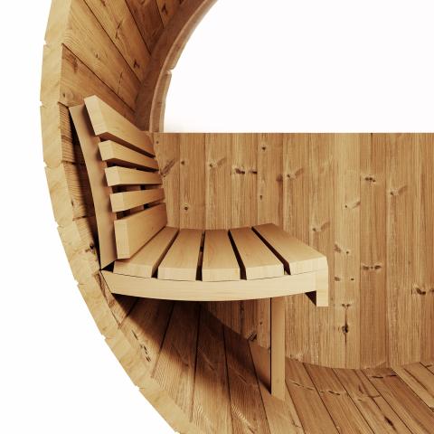 SaunaLife Model E7W Outdoor Sauna Barrel-Window