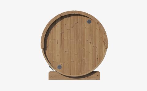 SaunaLife Model E8G Outdoor Sauna Barrel Glass Front