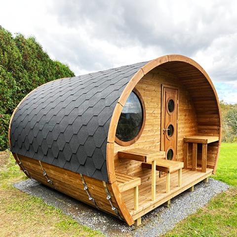 SaunaLife Model G11 Garden-Series 2 Room Outdoor Sauna
