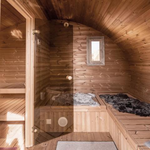 SaunaLife Model G11 Garden-Series 2 Room Outdoor Sauna
