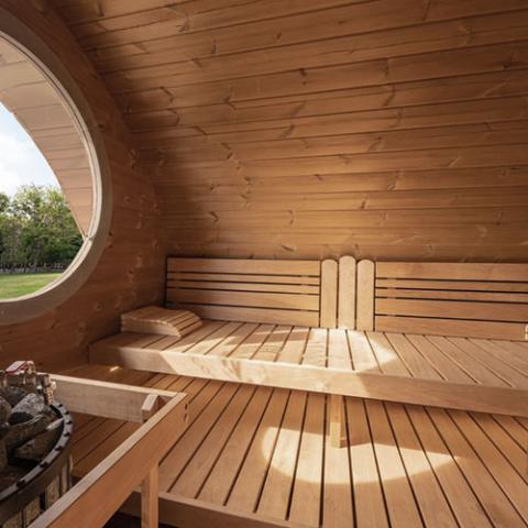 SaunaLife Model G11 Garden-Series 2 Room Outdoor Sauna