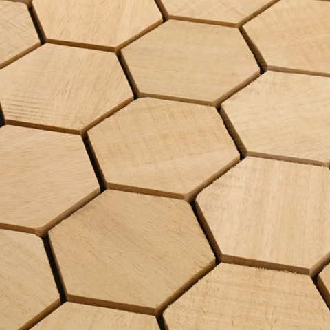 EmotionWood Promenade Abachi Decorative Sauna Wall Panel