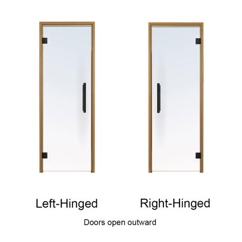 Prosaunas Prehung Clear ADA Glass Thermo-Aspen Sauna Door 36x81