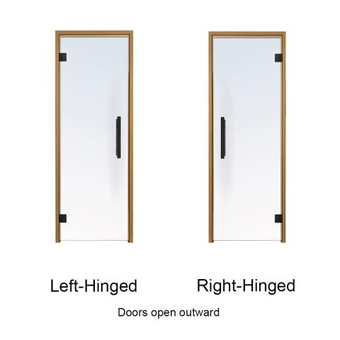 Prosaunas Prehung Clear Glass Thermo-Aspen Sauna Door 24x81