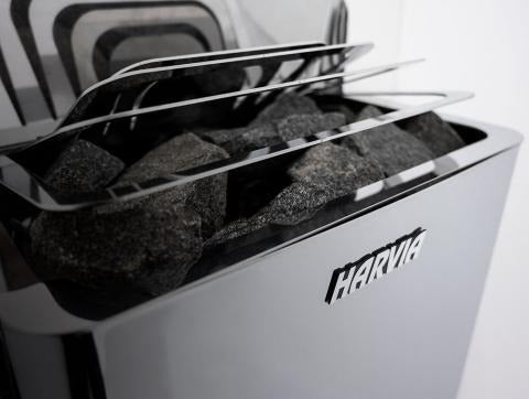 Harvia The Wall Series SW60 6kW Black Steel Sauna Heater