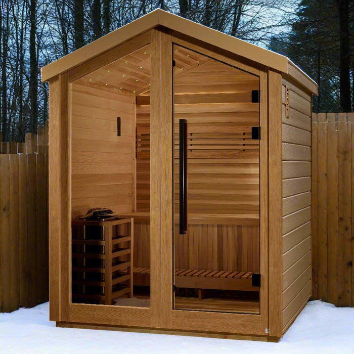 Savonlinna 3 Person Outdoor-Indoor Traditional Sauna